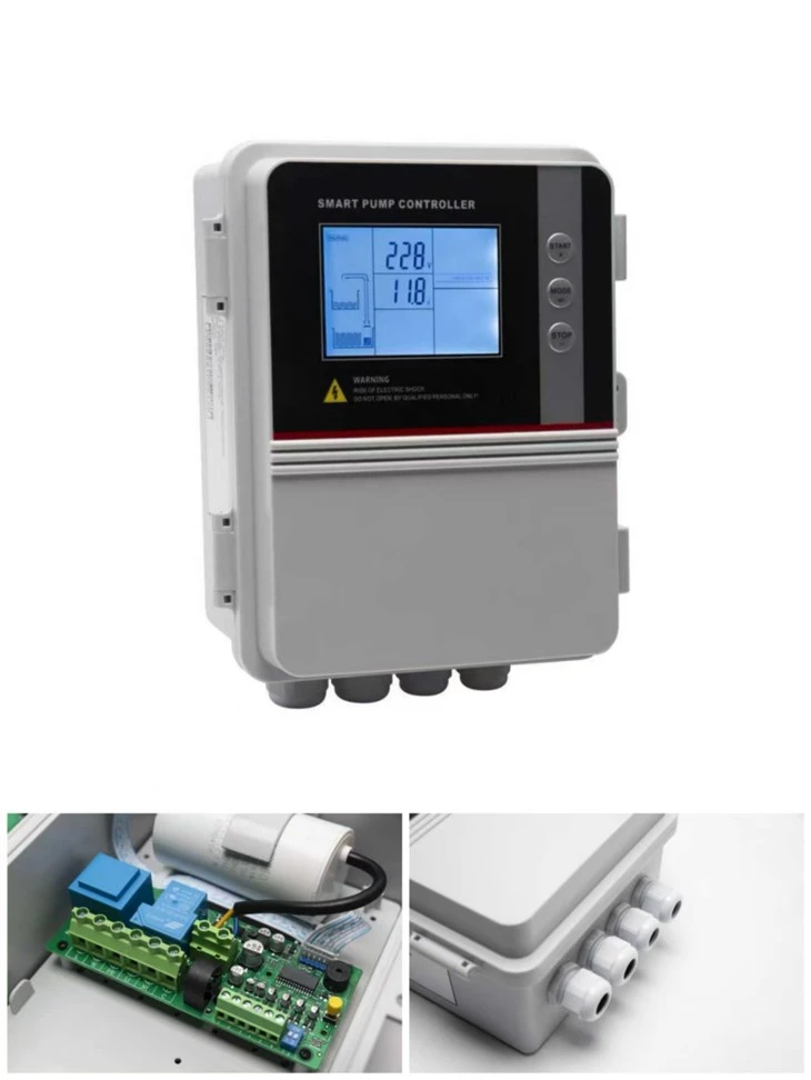 Single -faz 0.37-2.2kw Entelijan Single Ponp Kontwolè
